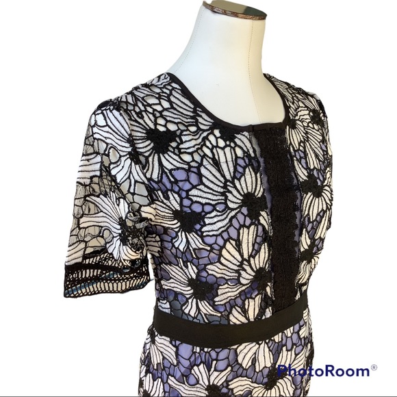 NWT- Romeo & Juliet Couture Sheath Crochet Lace Dress Sizes S M L. Retail $240 - Picture 4 of 16